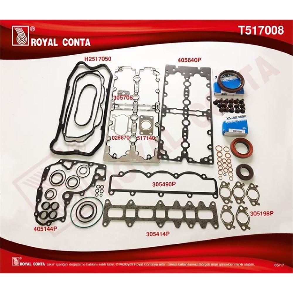 İVECO DAİLY C13 MOTOR 2.3 CONTA TK (F1A)(S.K.C-KEÇE-SİZ)