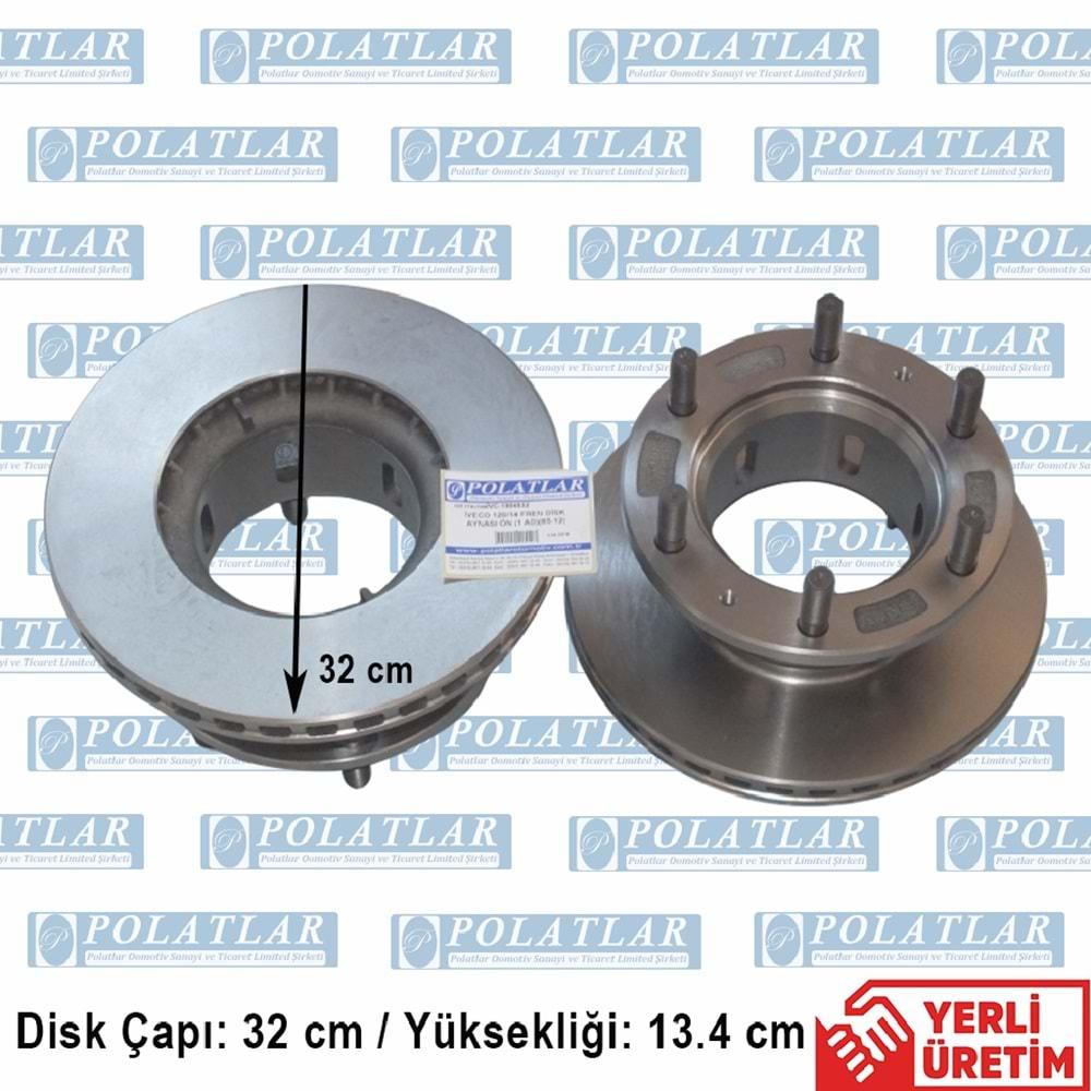 İVECO EUROCARGO 85E13 FREN DİSKİ AYNASI ARKA SOĞUTMALI (32*13.4 CM)