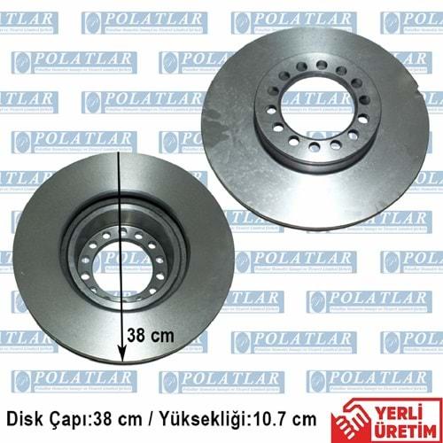 İVECO EUROCARGO 220E21 FREN DİSKİ AYNASI ÖN (38*10.7 CM)