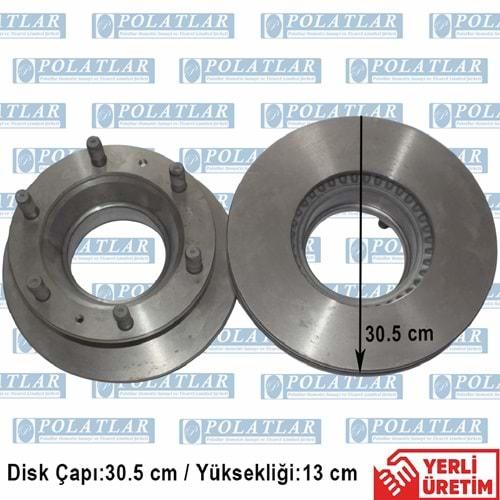 İVECO EUROCARGO 75E14 FREN DİSKİ AYNASI ARKA (30.5*13 CM)