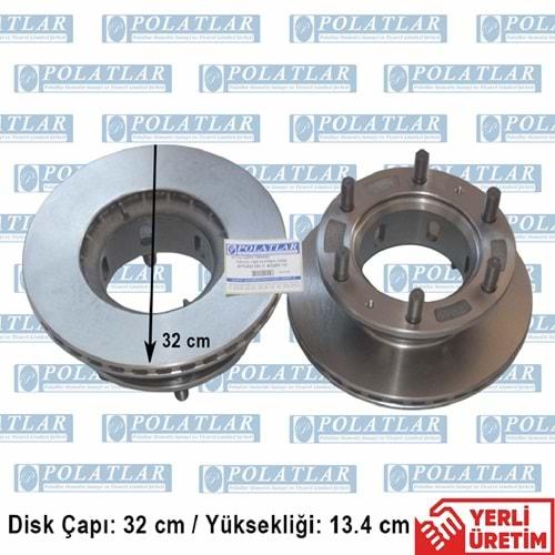 İVECO EUROCARGO 85E13 FREN DİSKİ AYNASI ARKA SOĞUTMALI (32*13.4 CM)